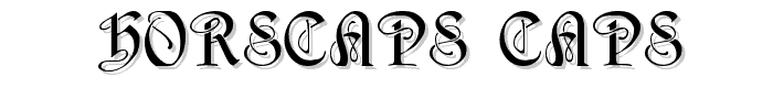 HorstCaps Caps font